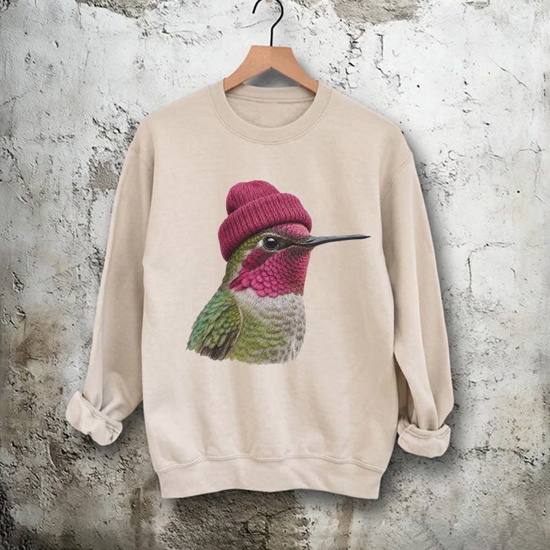 90's Anna's Hummingbird Wearing Beanie T-shirt/Sweatshirt