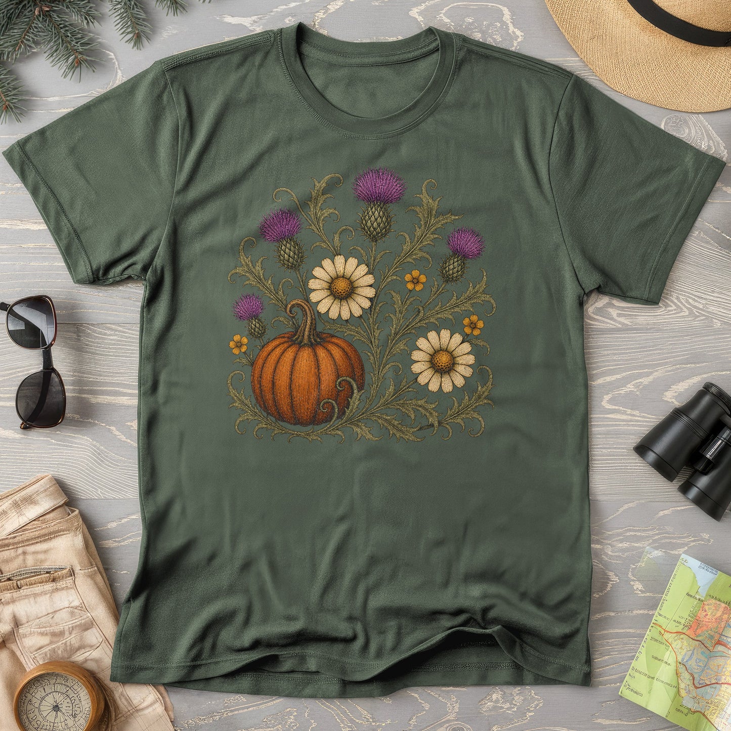 Pumpkin Thistles T-Shirt