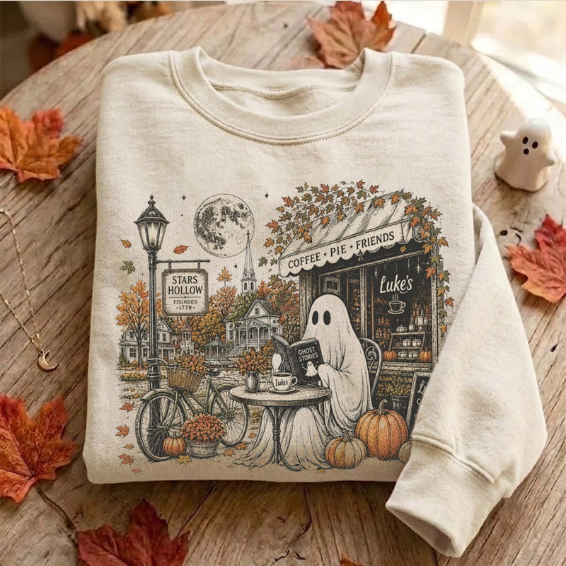 Stars Hollow Ghost Halloween Sweatshirt
