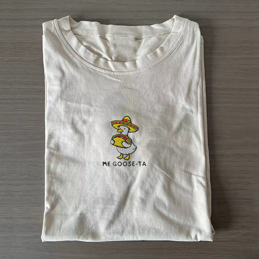 Mexican Goose Embroidered T-Shirt