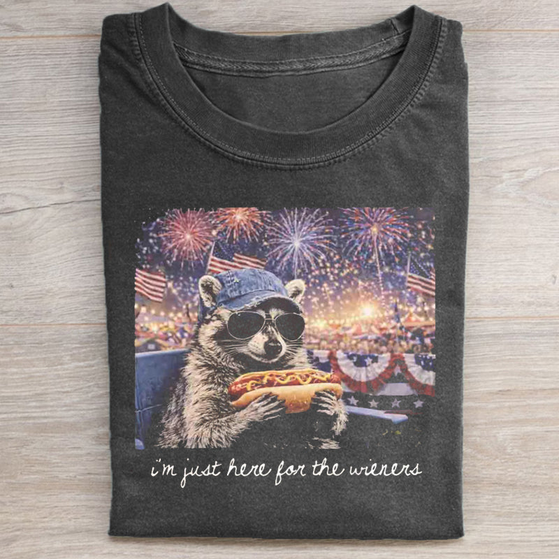 i live here raccoon T-shirt