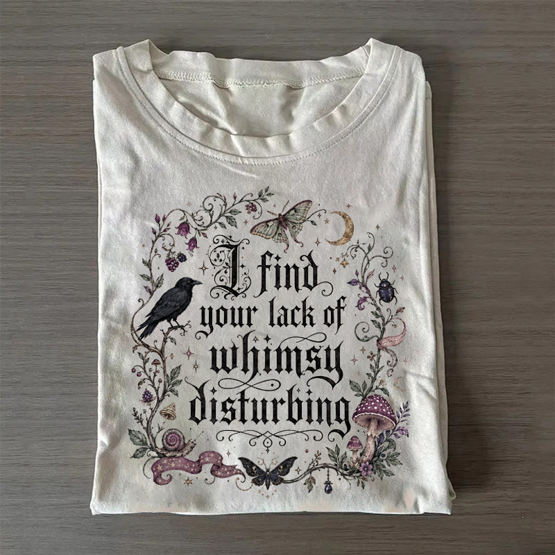 Lack of Whimsy Crow Fall Halloween T-shirt