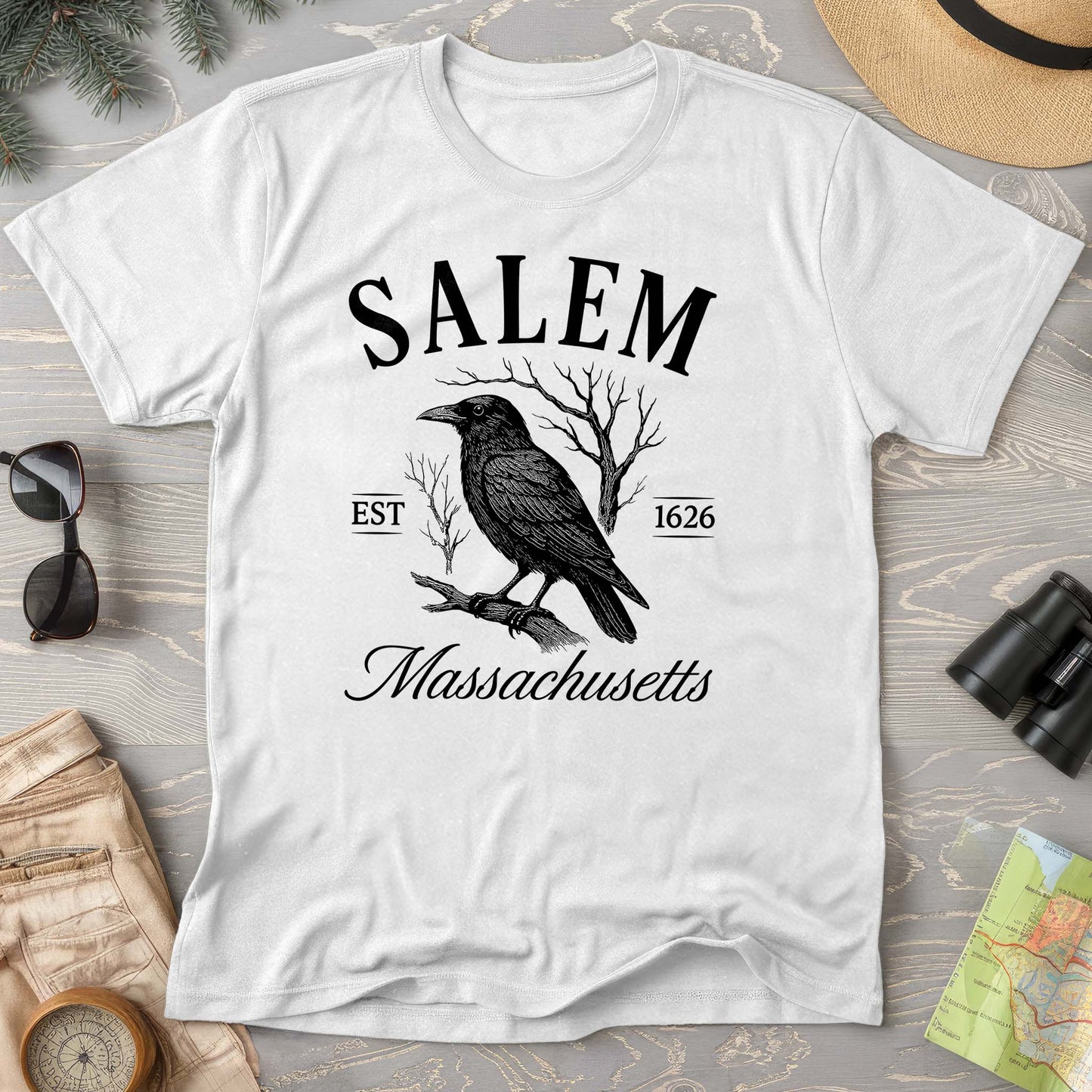 Salem Massachusetts Raven T-Shirt