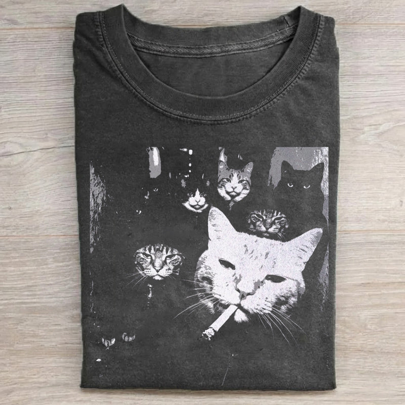 Funny Gangster Cat T-shirt