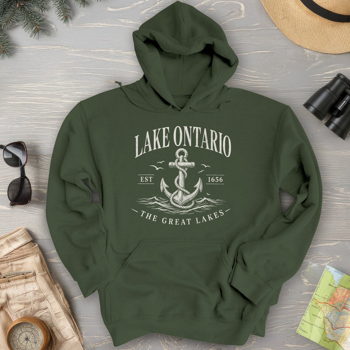 Lake Ontario Anchor Hoodie