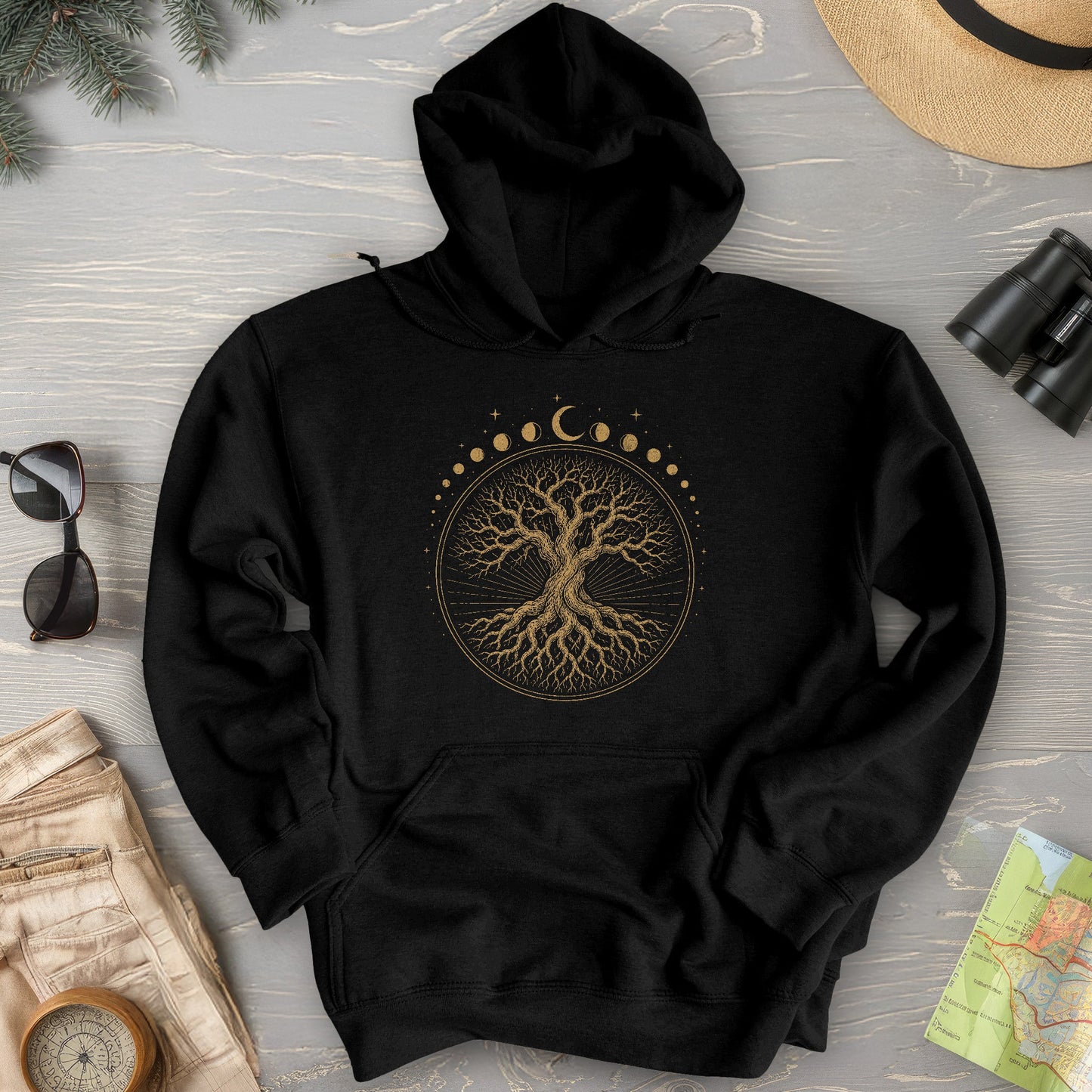 Moon Phase Tree Hoodie