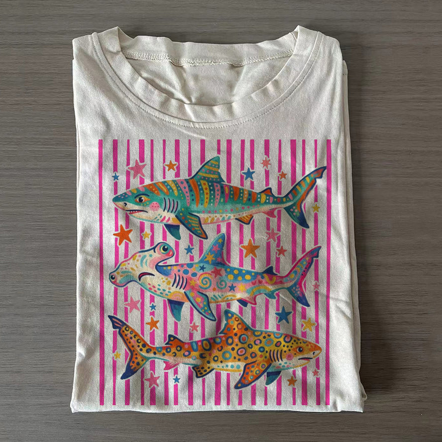 Summer Beach Shark Week Lover T-shirt
