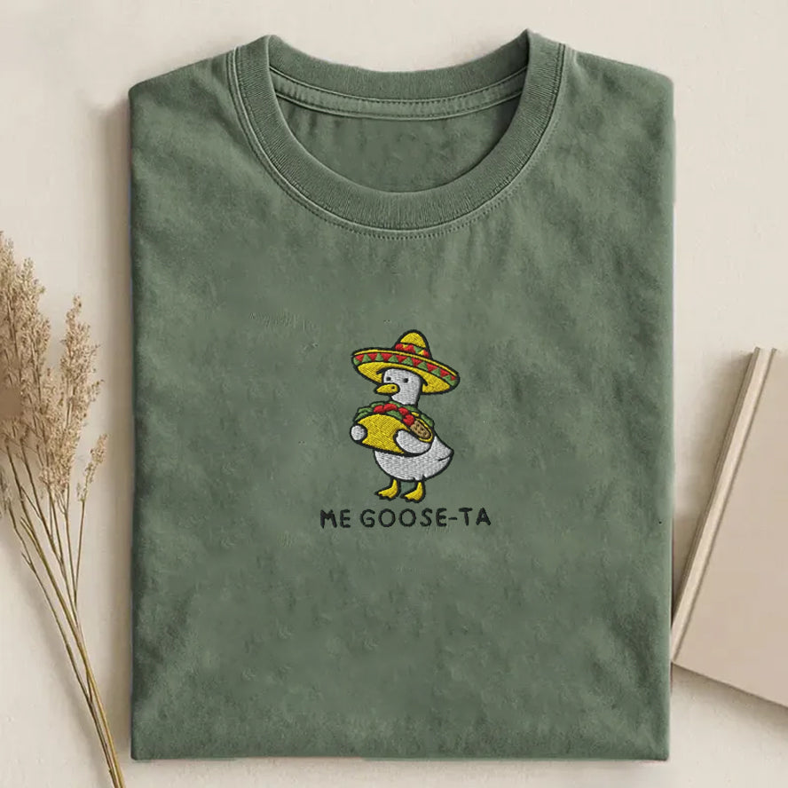 Mexican Goose Embroidered T-Shirt