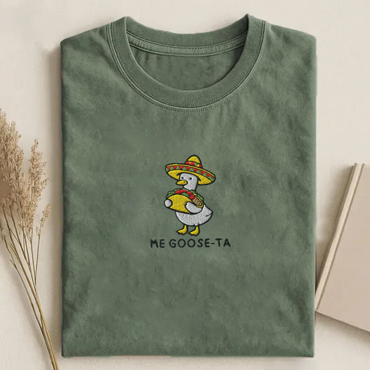 Mexican Goose Embroidered T-Shirt