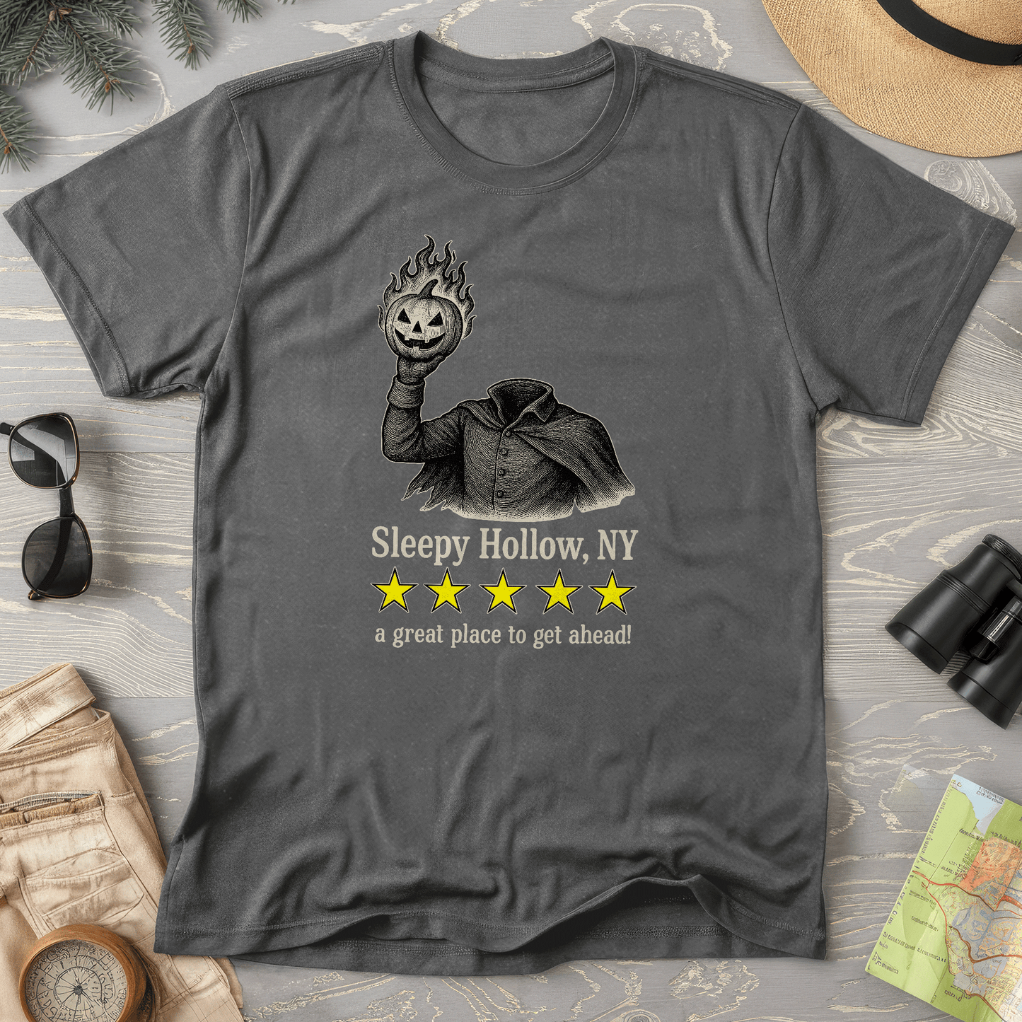 Sleep Hollow NY "5 Star Review" T-Shirt