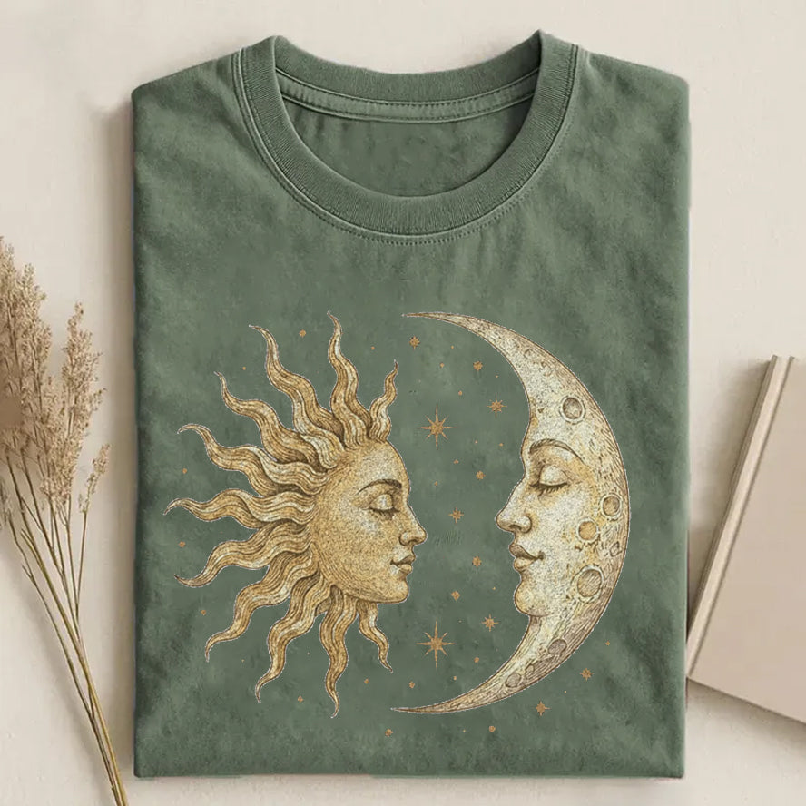 Vintage Sun Moon Celestial T-shirt