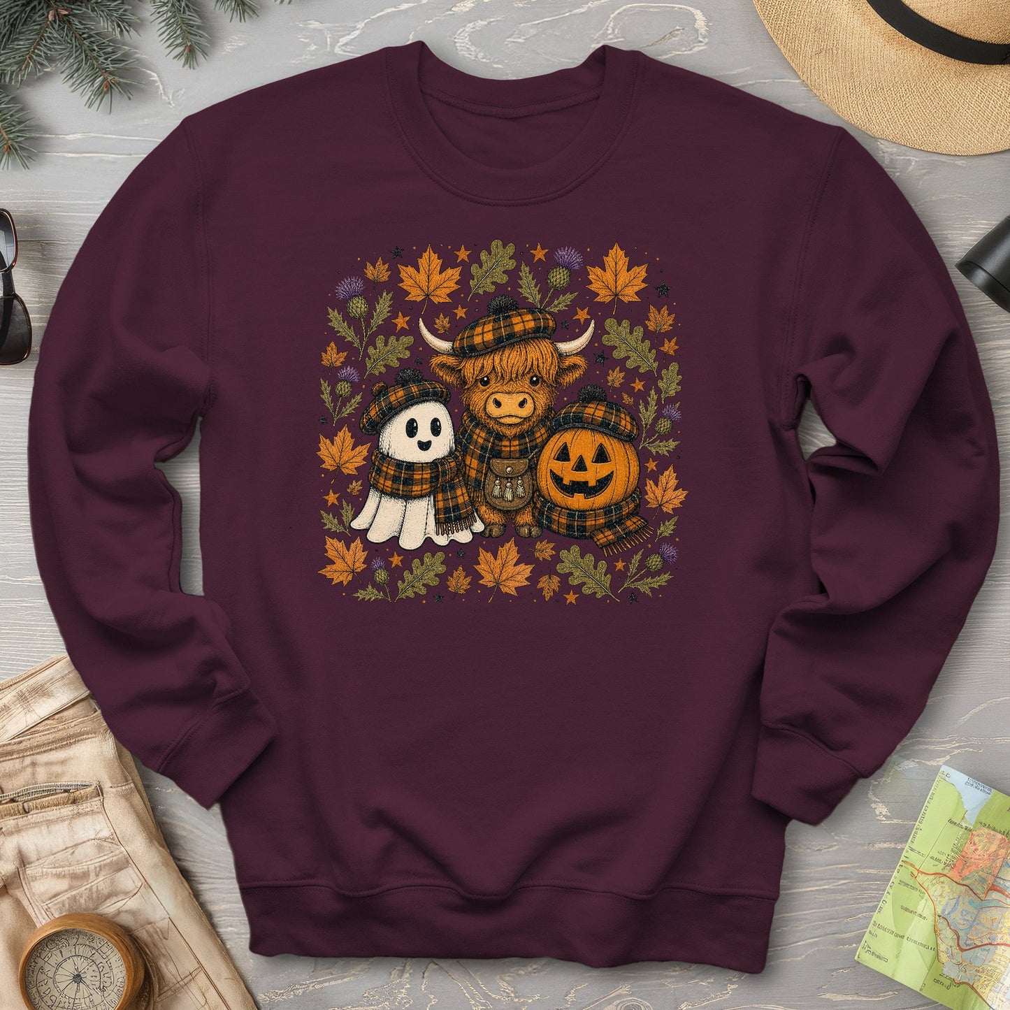 Autumn Plaid Trio Sweatshirt