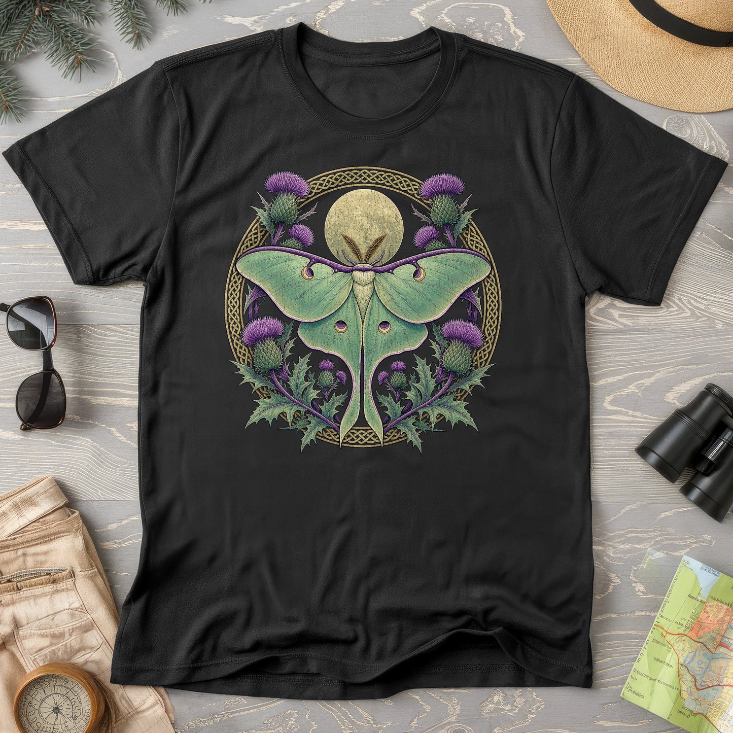 Thistle Luna Moth T-Shirt