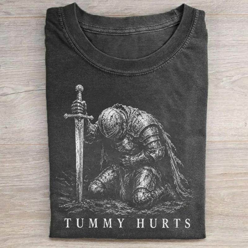 Tummy Hurts Knight Funny Dark Fantasy T-shirt/Sweatshirt
