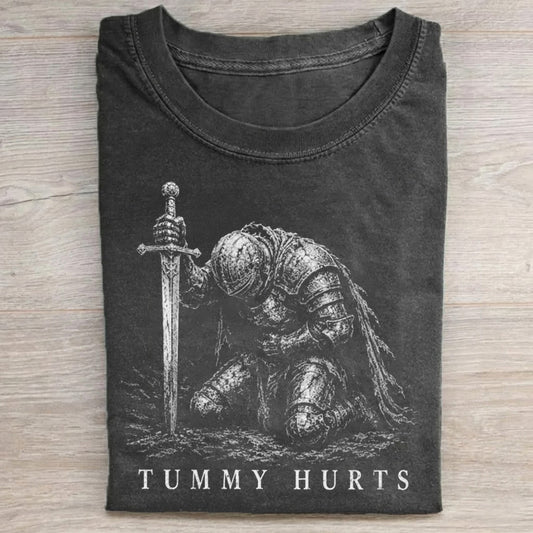 Tummy Hurts Knight Funny Dark Fantasy T-shirt/Sweatshirt