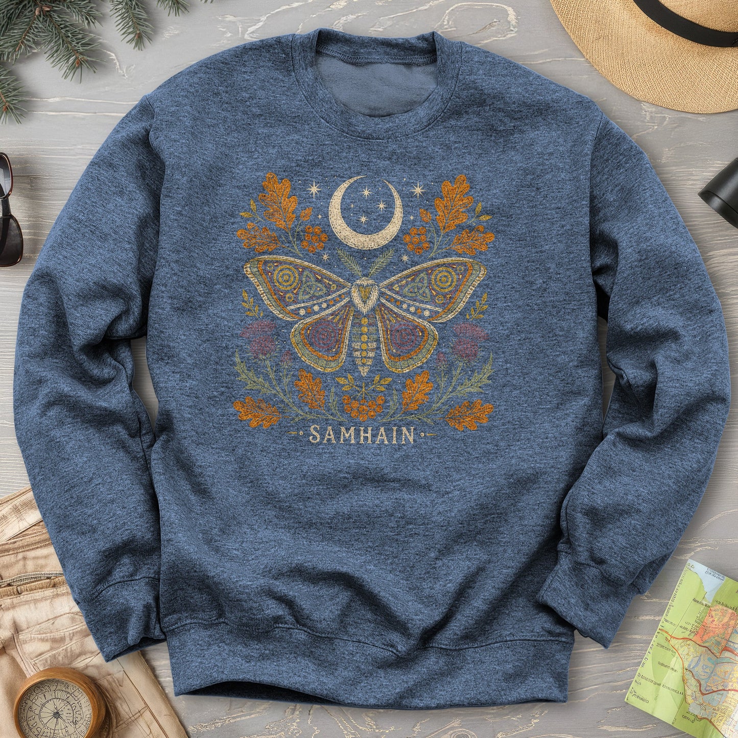 Samhain Autumn Moth Sweatshirt