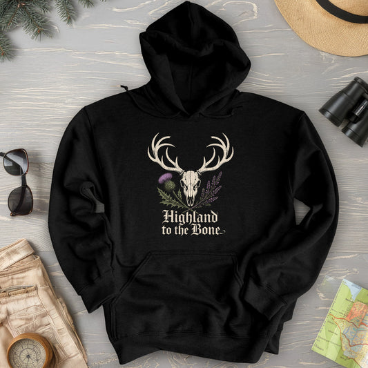 Highland Stag Skull Hoodie