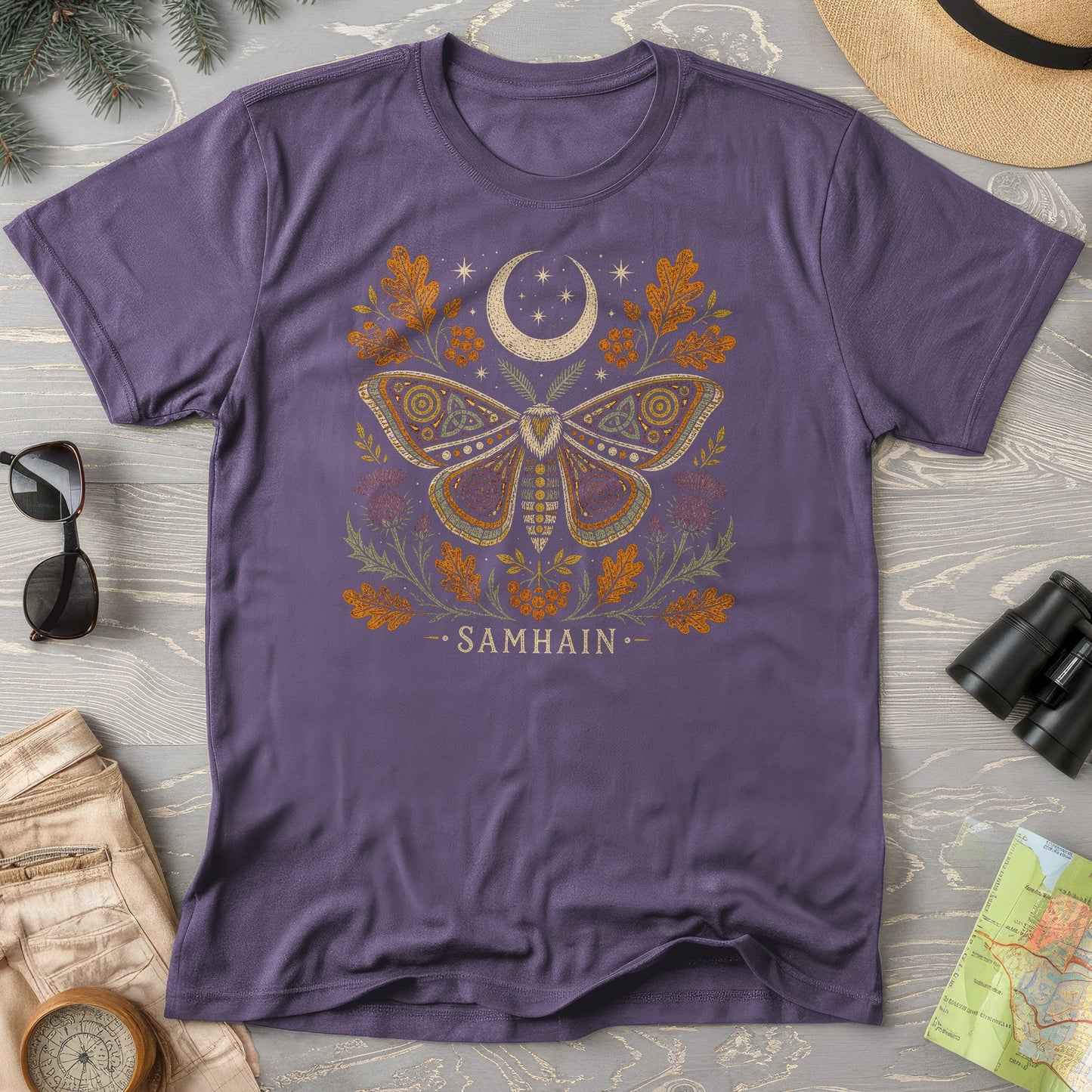 Samhain Autumn Moth T-Shirt