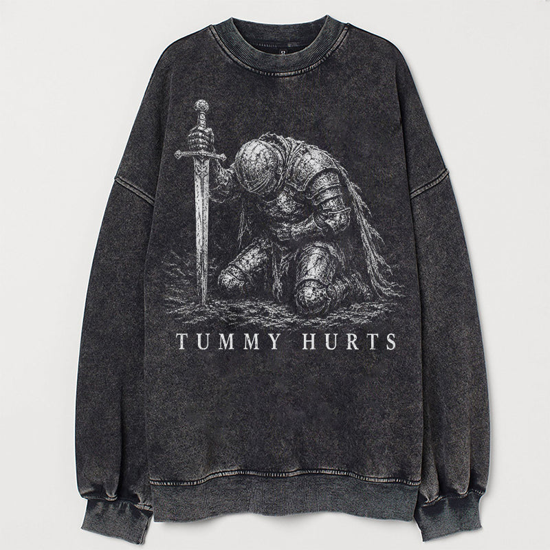 Tummy Hurts Knight Funny Dark Fantasy T-shirt/Sweatshirt