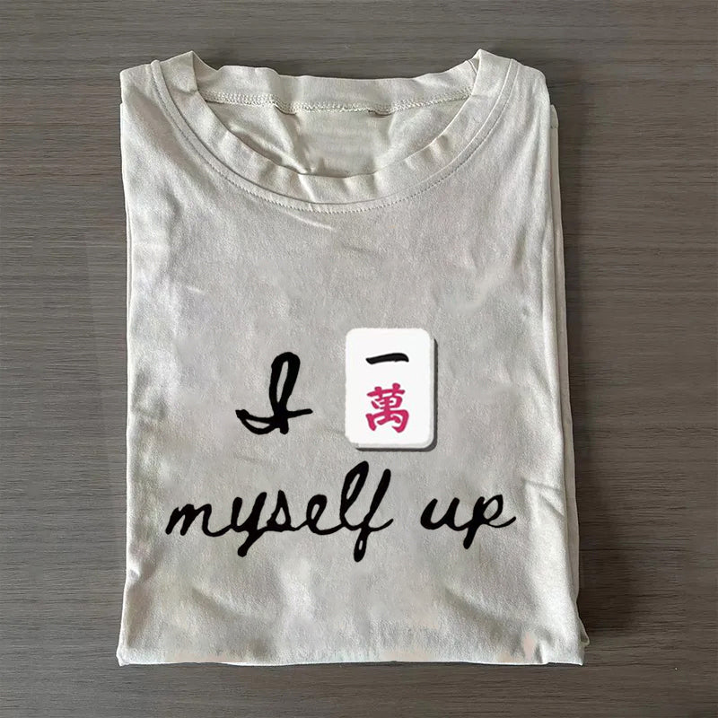 I crak myself up, funny Mahjong T-shirt