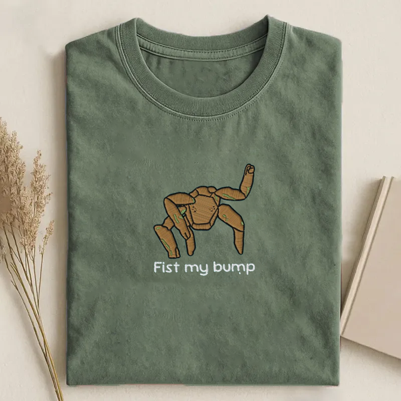 Fist my bump Embroidered T-shirt