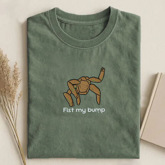 Fist my bump Embroidered T-shirt