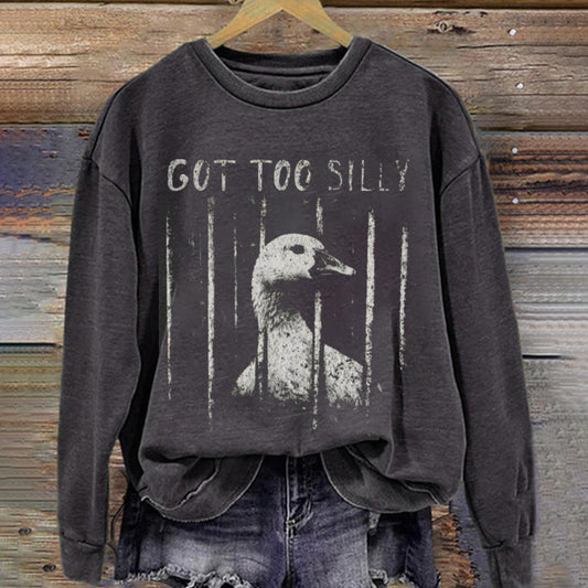 Funny Silly Goose Meme sweatshirt