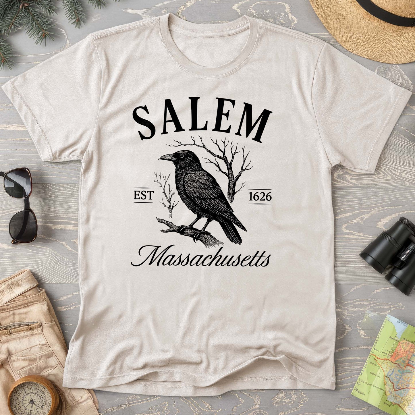 Salem Massachusetts Raven T-Shirt