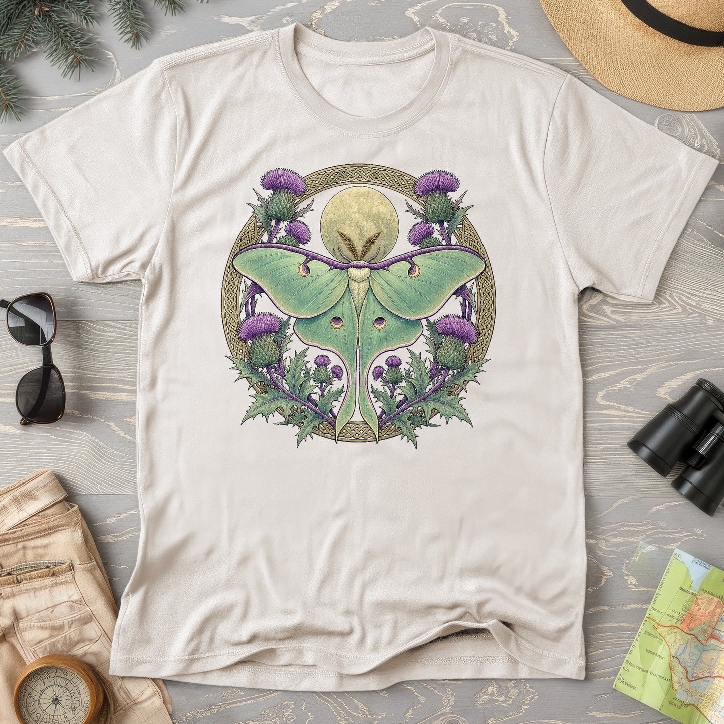 Thistle Luna Moth T-Shirt