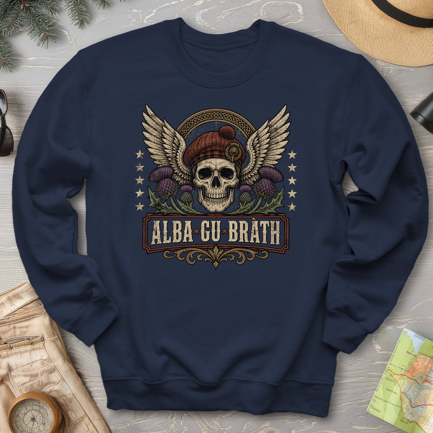 Alba Skull Thistle Sweatshirt