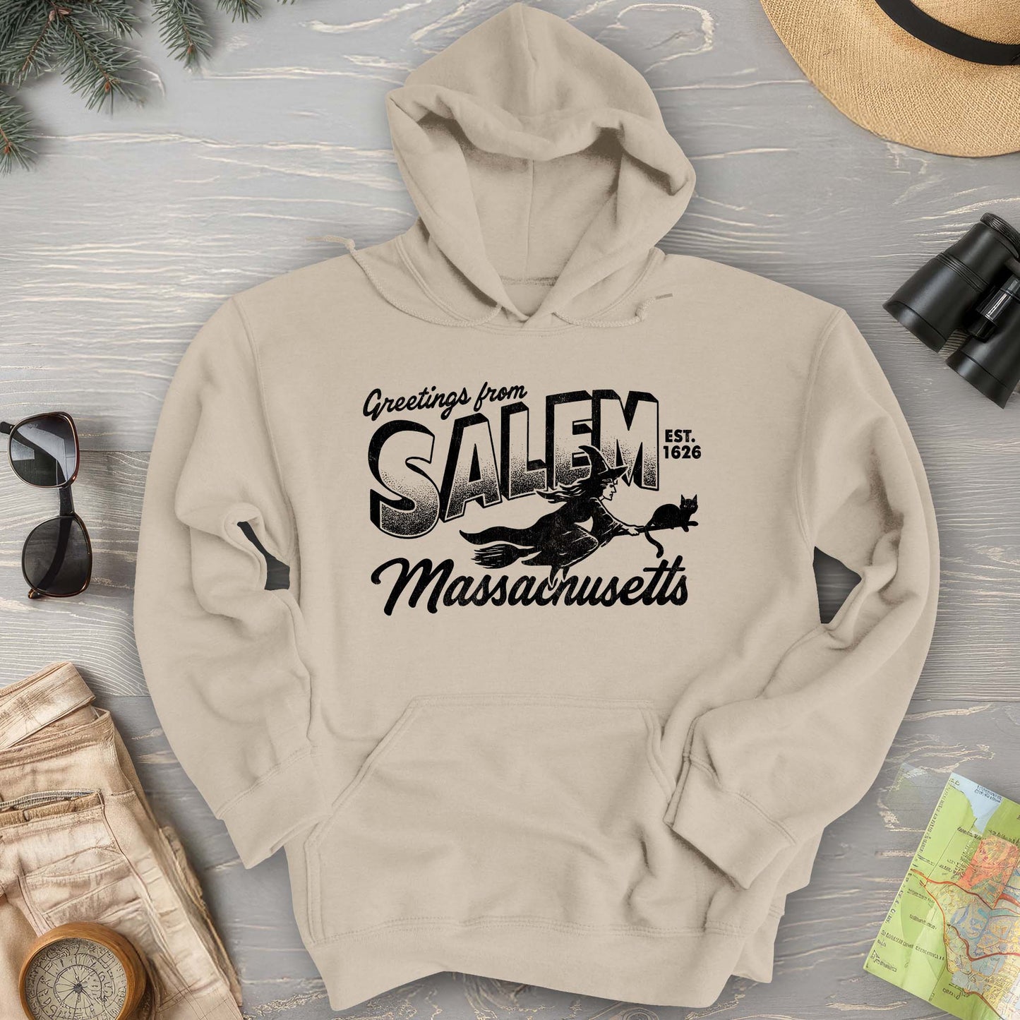 Greetings from Salem Massachusetts Hoodie