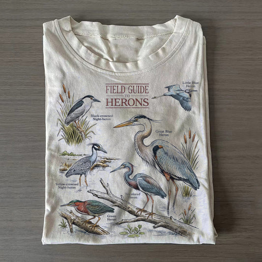 Field Guide Herons T-shirt