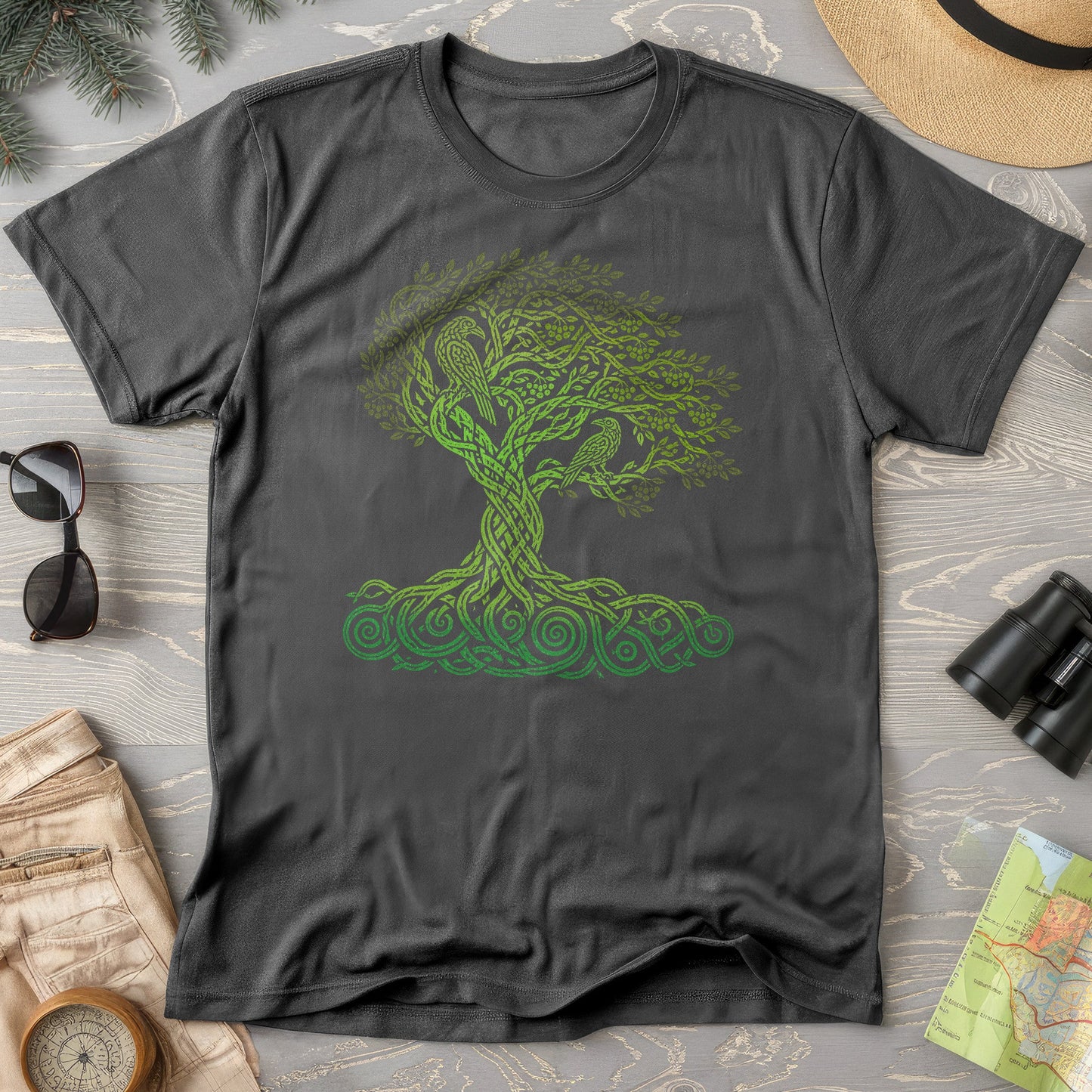 Celtic Raven Tree T-Shirt