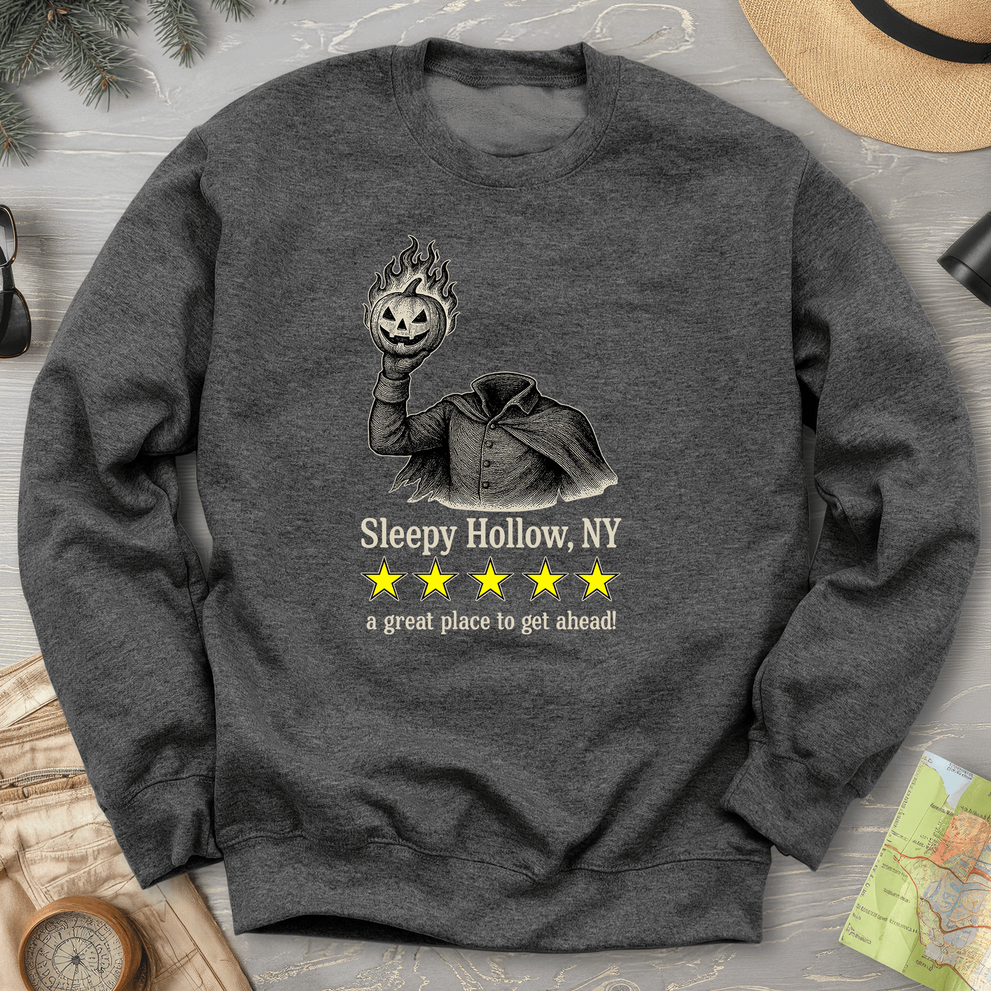 Sleepy Hollow NY "5 Star Review" Sweatshirt