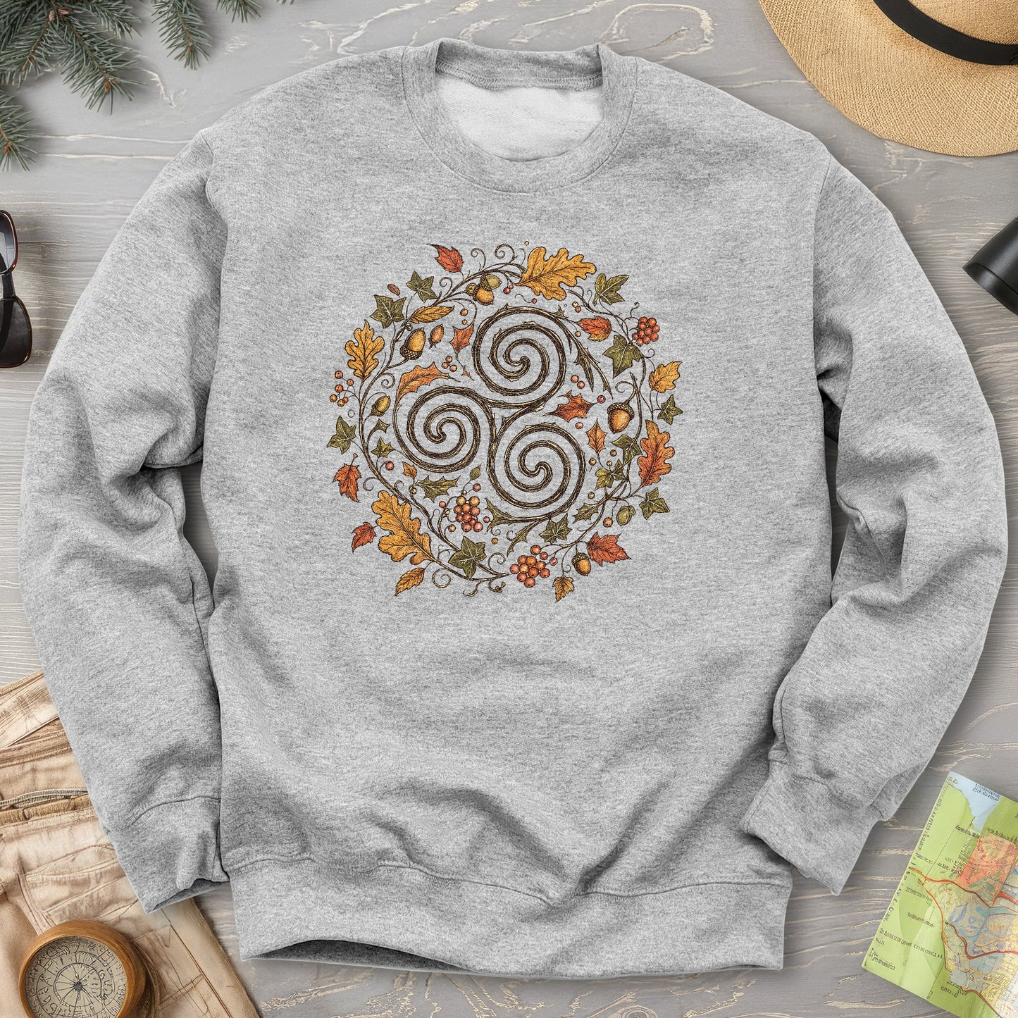 Celtic Autumn Spiral Sweatshirt