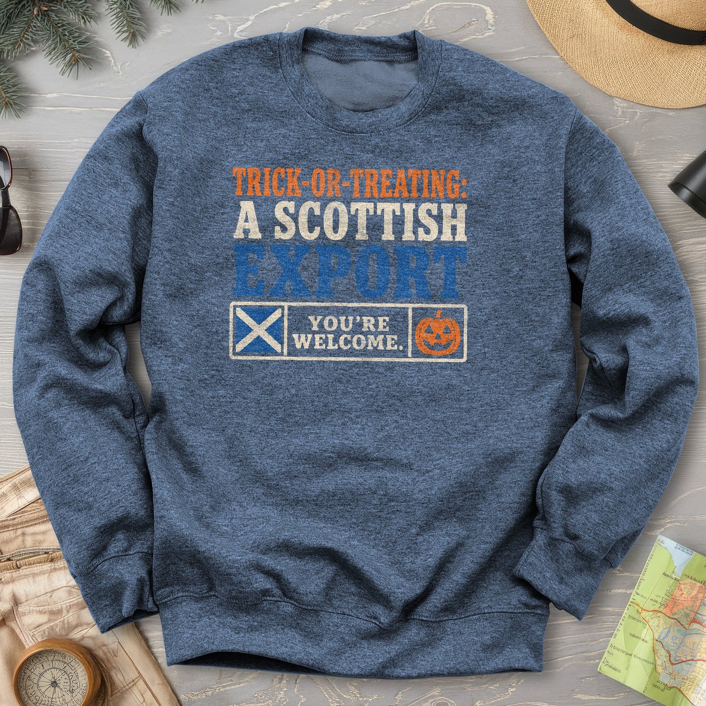 Trick Or Treat Scottish Sweatshirt