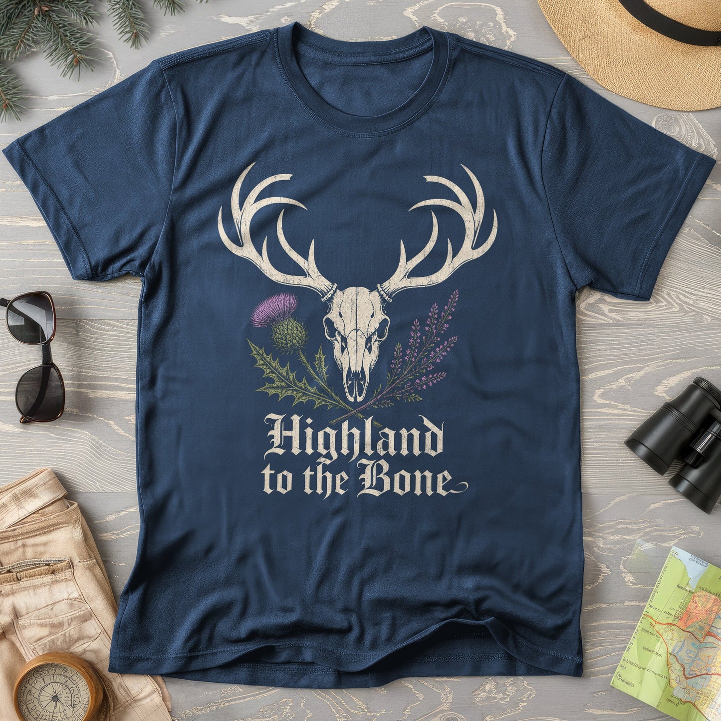 Highland Stag Skull T-Shirt