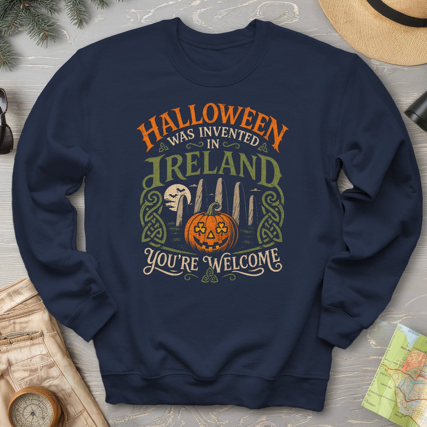 Invented In Ireland Halloween Sweatshirt
