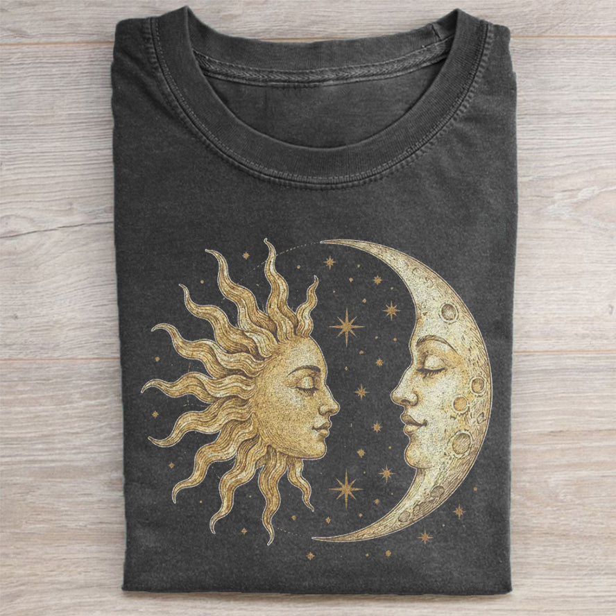 Vintage Sun Moon Celestial T-shirt