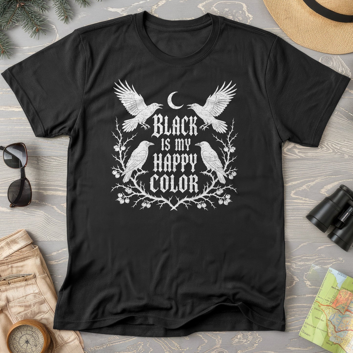 Crow Happy Color T-Shirt