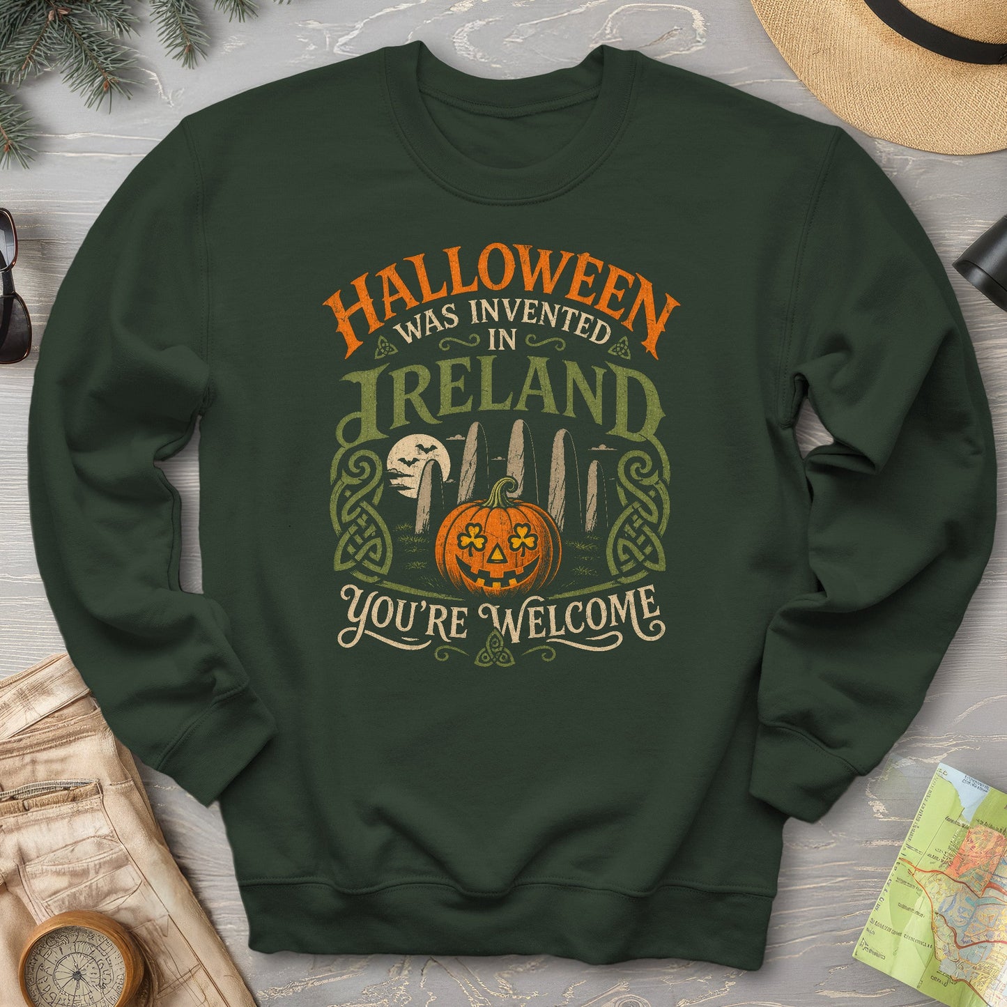 Invented In Ireland Halloween Sweatshirt