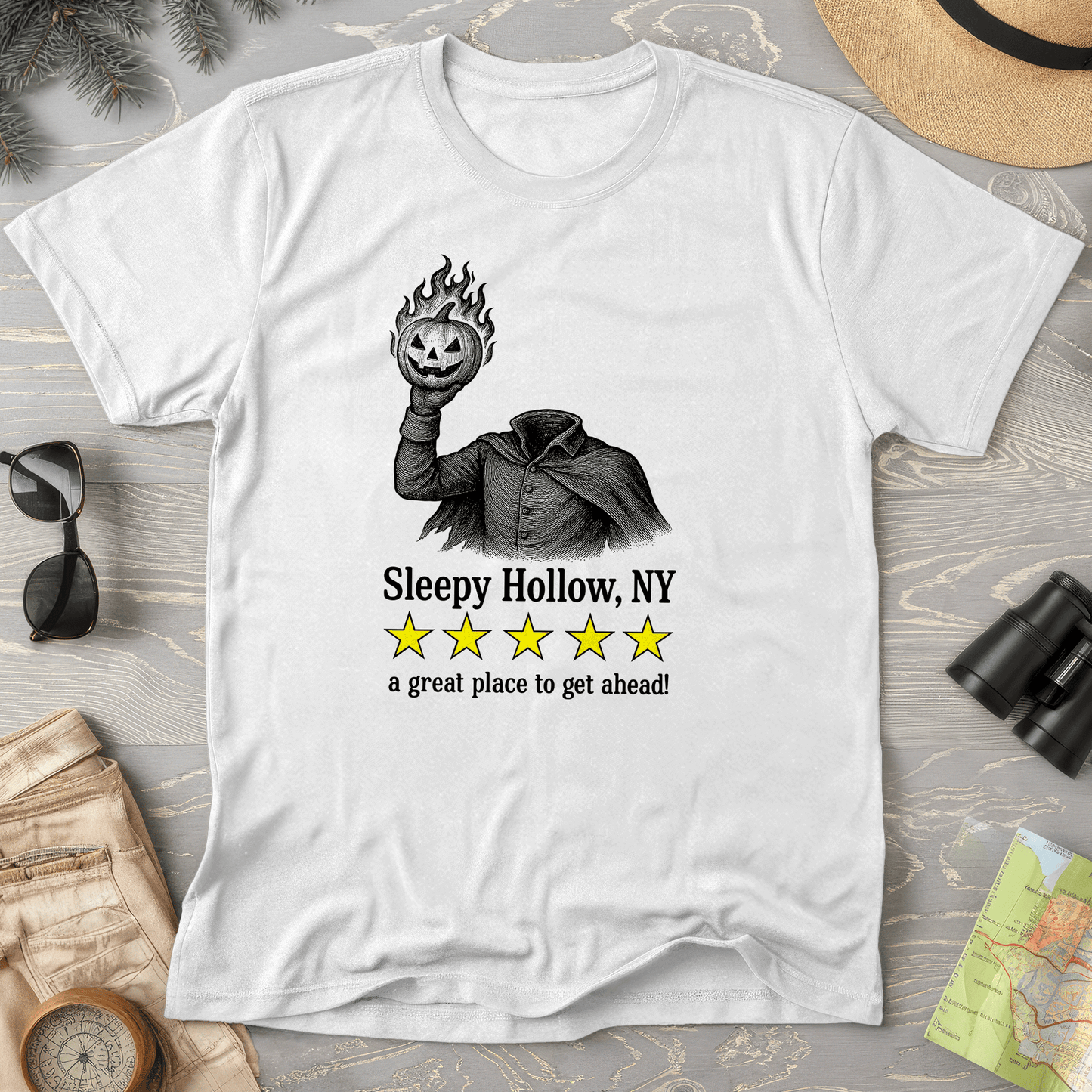 Sleep Hollow NY "5 Star Review" T-Shirt
