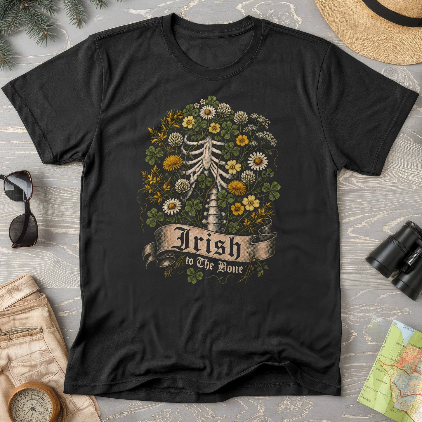 Irish To The Bone Floral T-Shirt