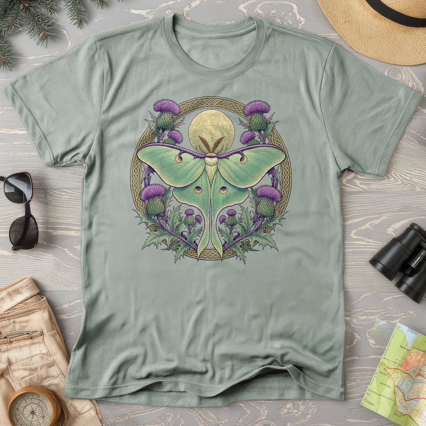 Thistle Luna Moth T-Shirt
