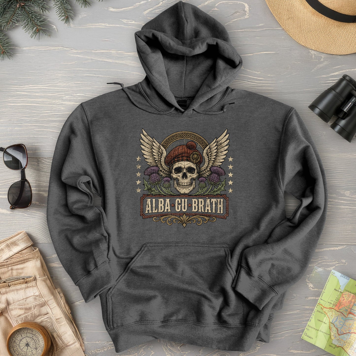 Alba Skull Thistle Hoodie