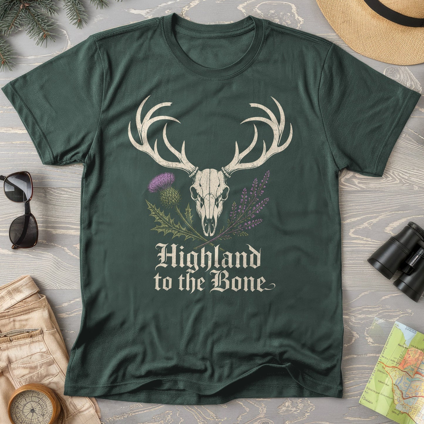 Highland Stag Skull T-Shirt