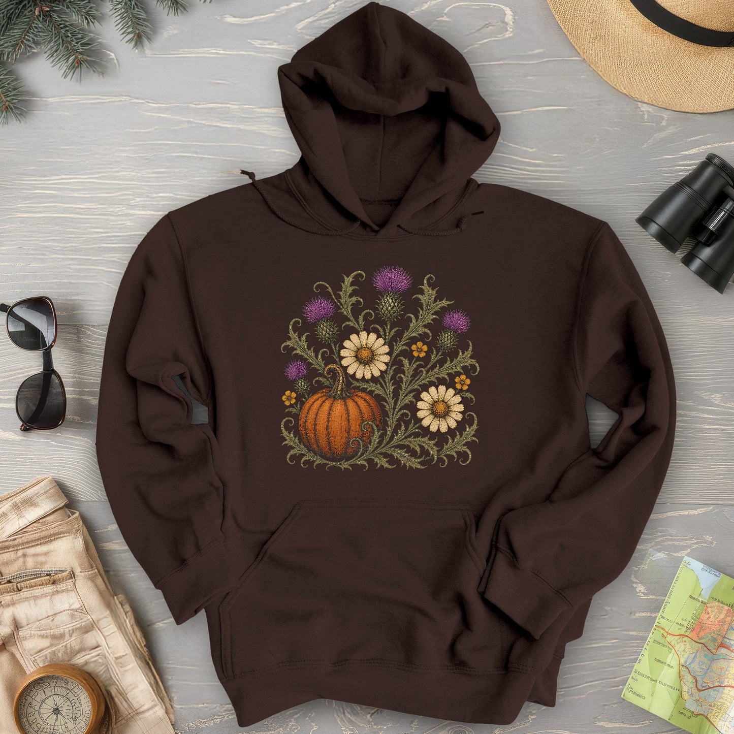 Pumpkin Thistles Hoodie