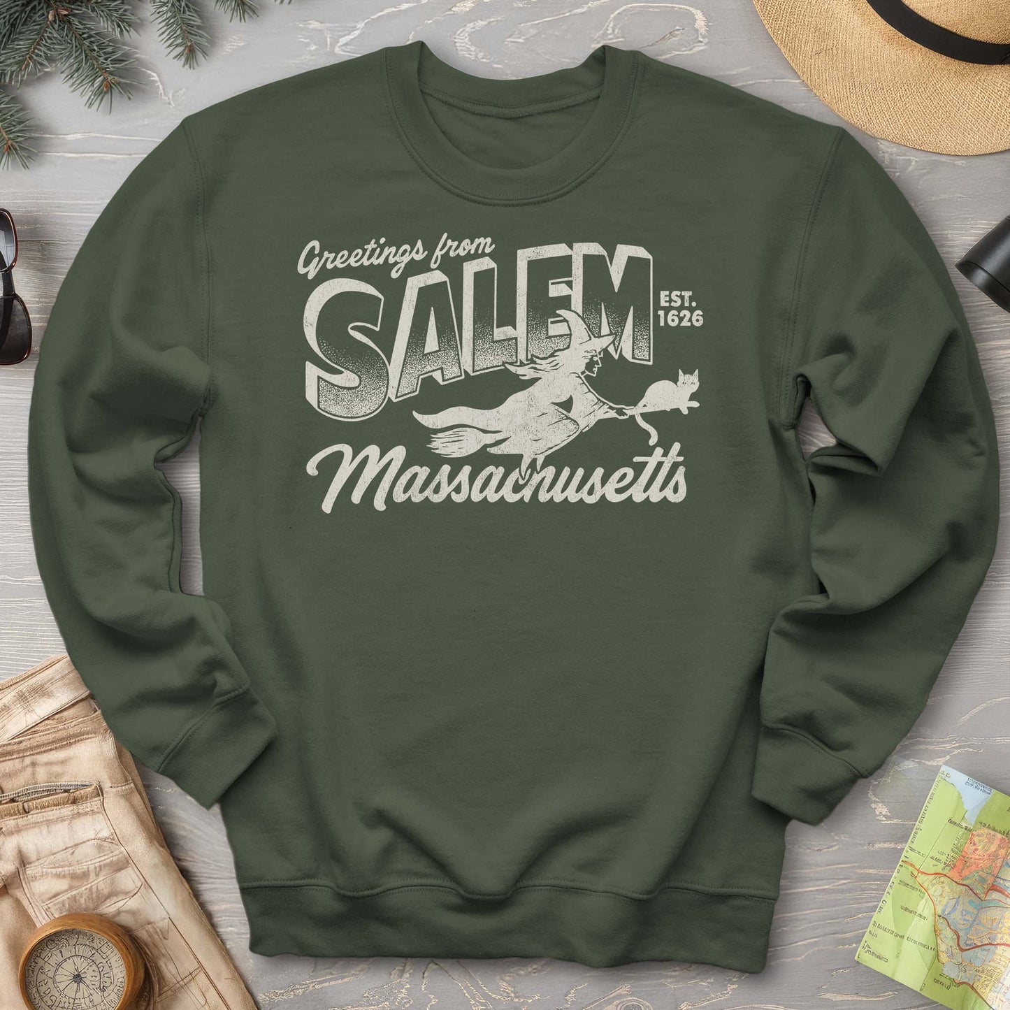 Greetings from Salem Massachusetts Sweatshirt