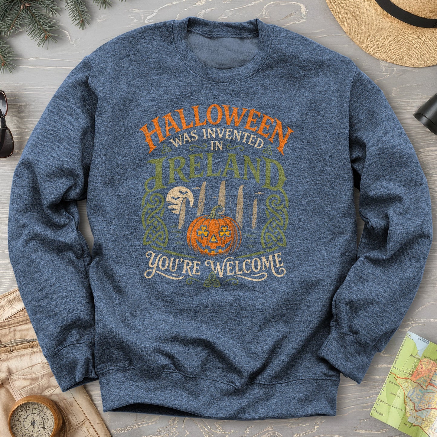 Invented In Ireland Halloween Sweatshirt