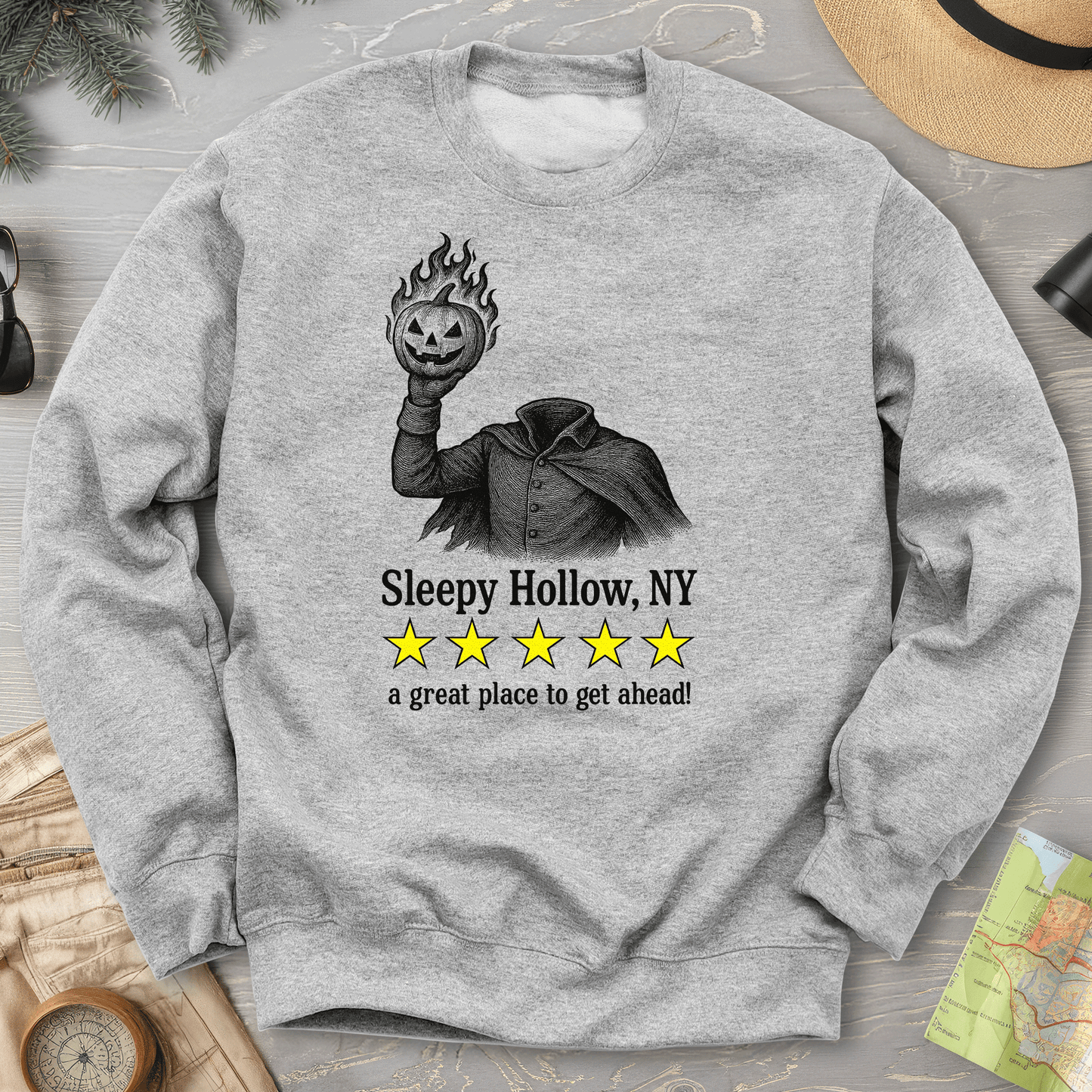 Sleepy Hollow NY "5 Star Review" Sweatshirt